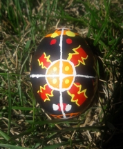 Egg decorated by my husband